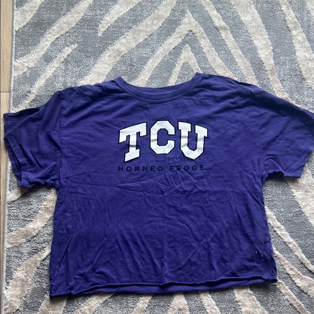 Purple TCU Horned Frogs Women's Short Sleeve Tee
